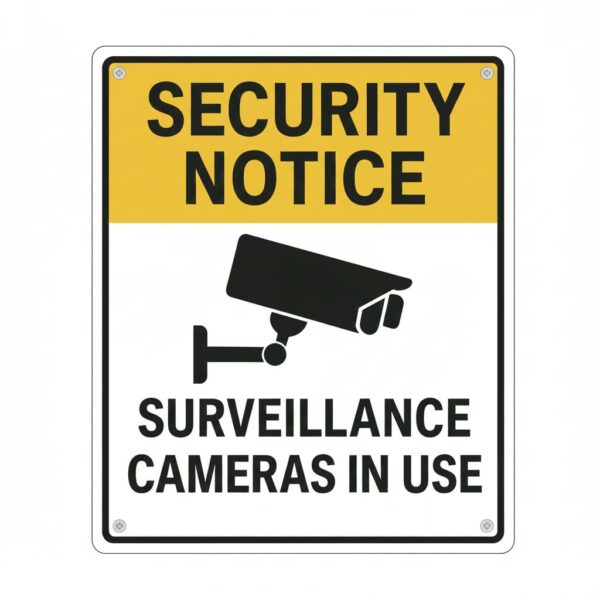 Security Notice - Surveillance Cameras in Use Sing