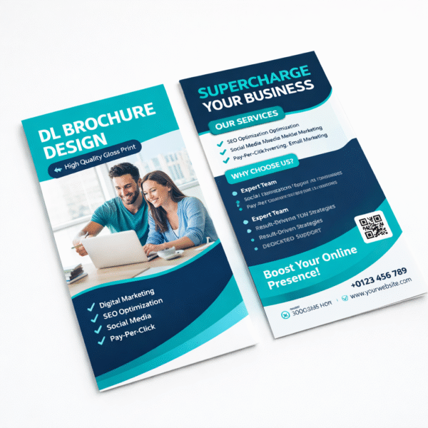 DL 300gsm Gloss Brochures & Flyers Printing | Premium Quality