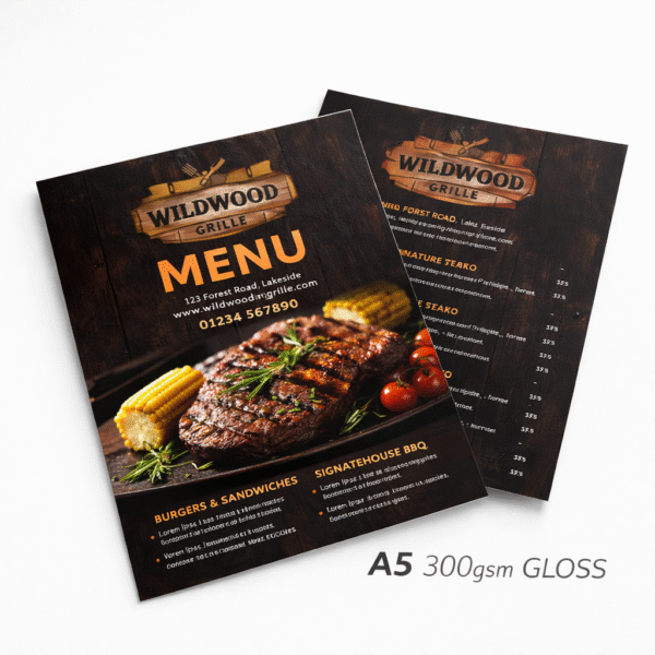 A5 300gsm Gloss Brochures & Flyers Printing | Premium Quality