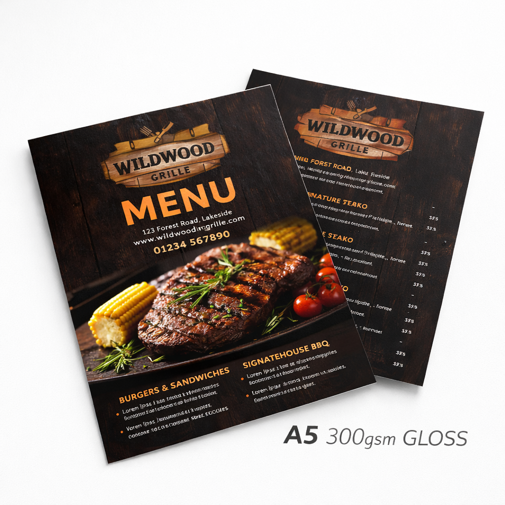 A5 300gsm Gloss Brochures & Flyers Printing | Premium Quality
