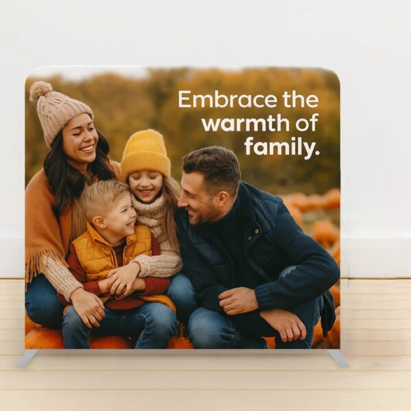 Stretch Media Wall (Straight) – Premium Fabric Backdrop for Events & Branding