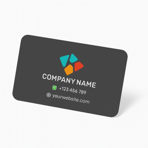 450gsm Rounded Corner Cards with Velvet Cello & Spot UV 1S