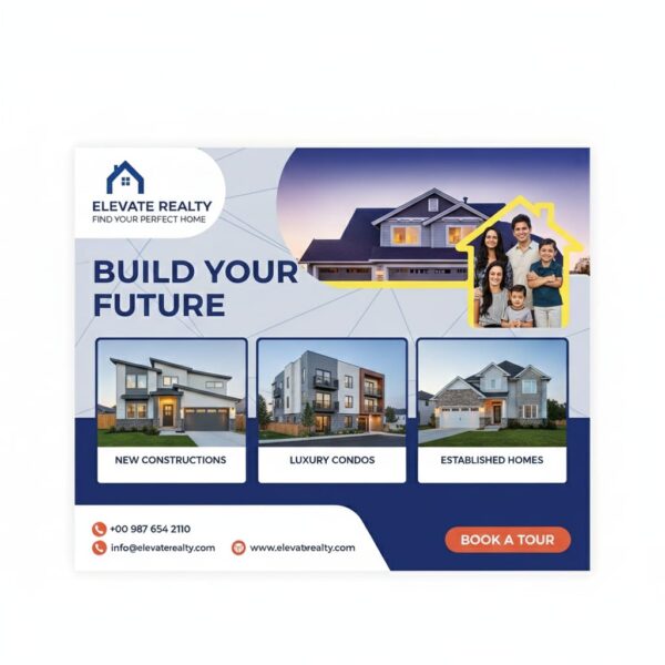 Real Estate Signboard – Premium Full-Colour Outdoor Property Signage