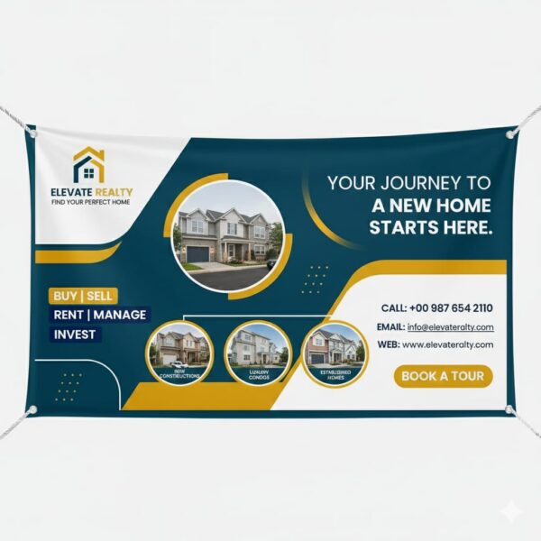 Premium Mesh Banner – Wind-Resistant Outdoor Advertising Print